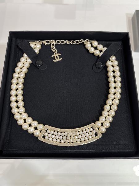 Light Gold Fine Jewelry Necklaces Sophisticated 40cm Length With Pearls