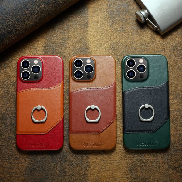 Harmless Leather Phone Cases Lambskin Cell Phone Cases For Iphone 13 12