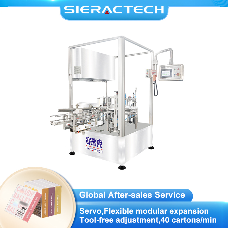 Automatic Contact Lens Vertical Cartoning Machine with Multi-Material Feeding and Precision Drop Loading System