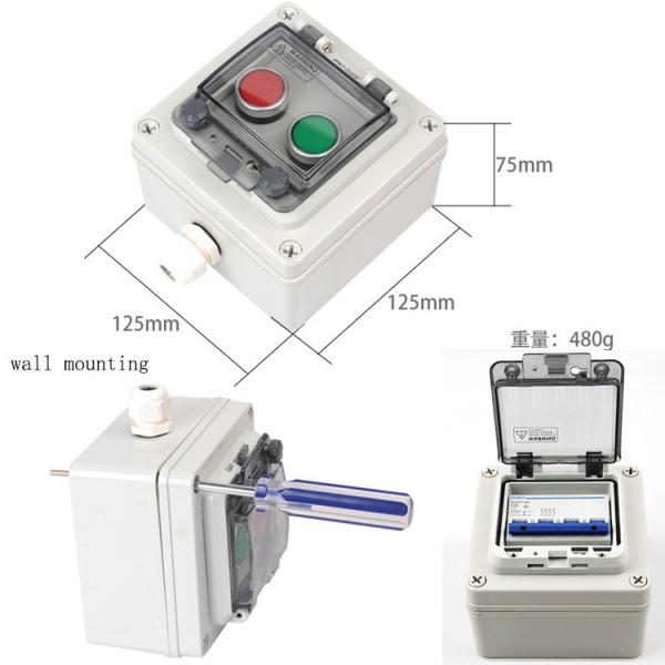 Wall Electric Enclosure Plastic Switch Circuit breaker Box IP67 Waterproof Outdoor 2 3 4 5 6 8 10 12 16 18 Way