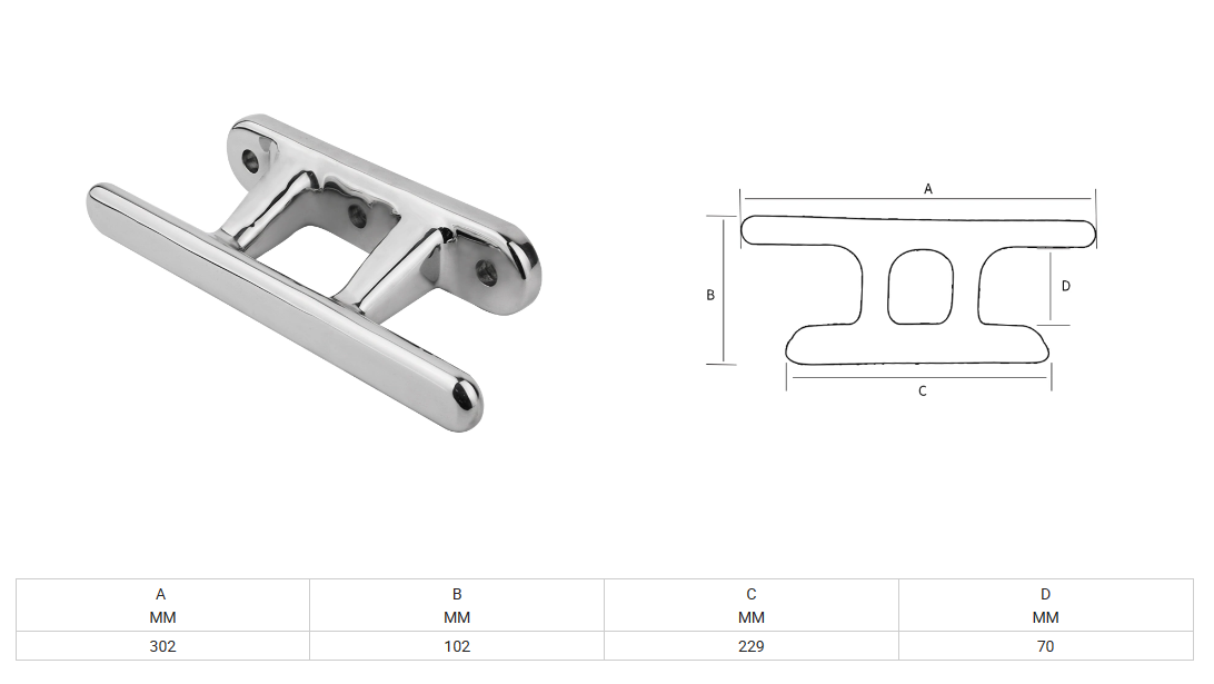 Marine Hardware Fittings Boat Cleat Stainless Steel Bollards Roller for Marine Boats