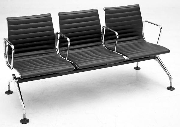 3-4 Seating Office Waiting Room Chairs , Modern Reception Chairs Different Color Available