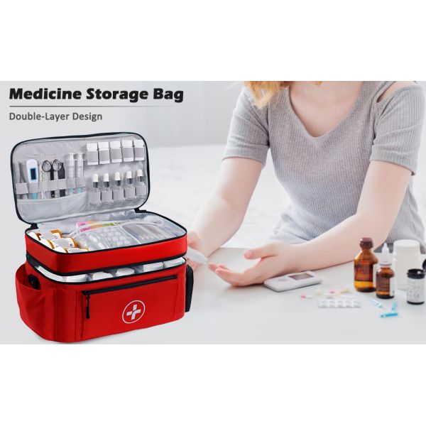 Travel Medicine Bag Organizer-Medicine Organizer Storage-Pill Bottle Organizer Storage-Medication Organizer
