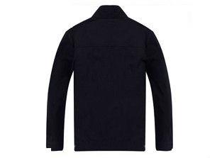 Classical Design Men's Black Work Coat Polyester Fiber Material With Uniform Pants