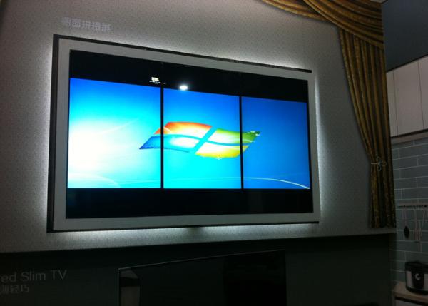 46inch HD LED Wall Built In Vertical Display 500nits For Bank