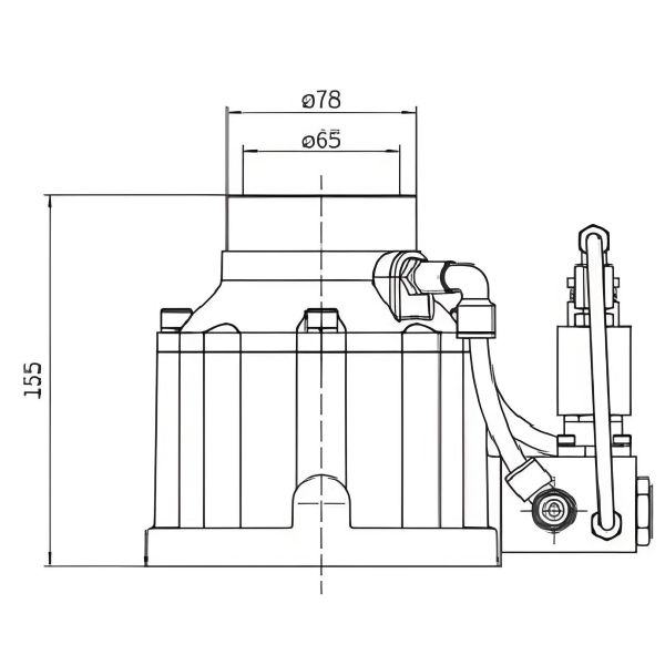 65mm Orifice JQF Intake Control Valve for Heavy Duty Applications Maximum Pressure 15 Bar