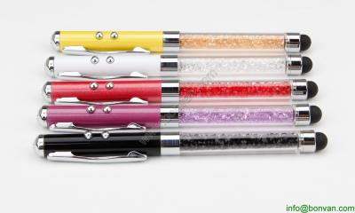 multi functions metal pen, LED light, touch tip,ball pen