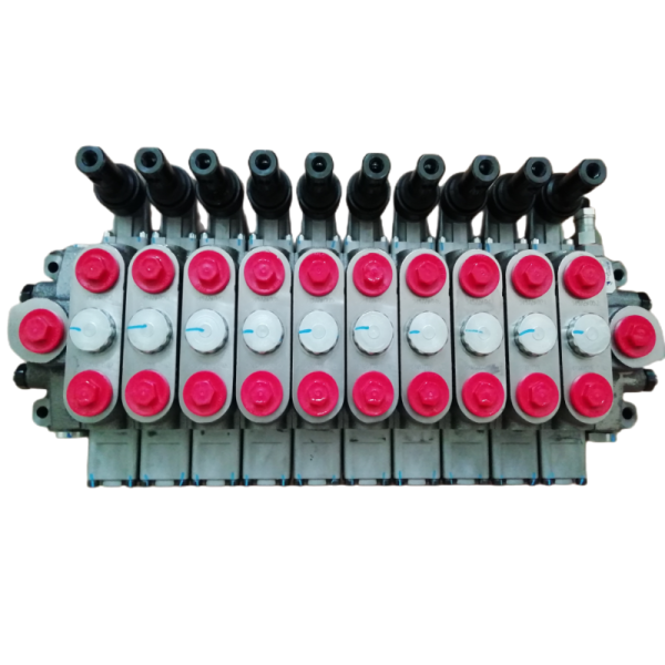 10 Spools Directional Control Valve for Hydraulic Drill Machine High Reliability