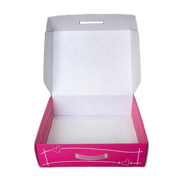 Recyclable Corrugated Paper Box Custom Cosmetic Packaging Boxes With plastic hook