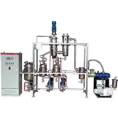 316L Horizontal Wiped Film Evaporator 5 Liter Short Path Distillation