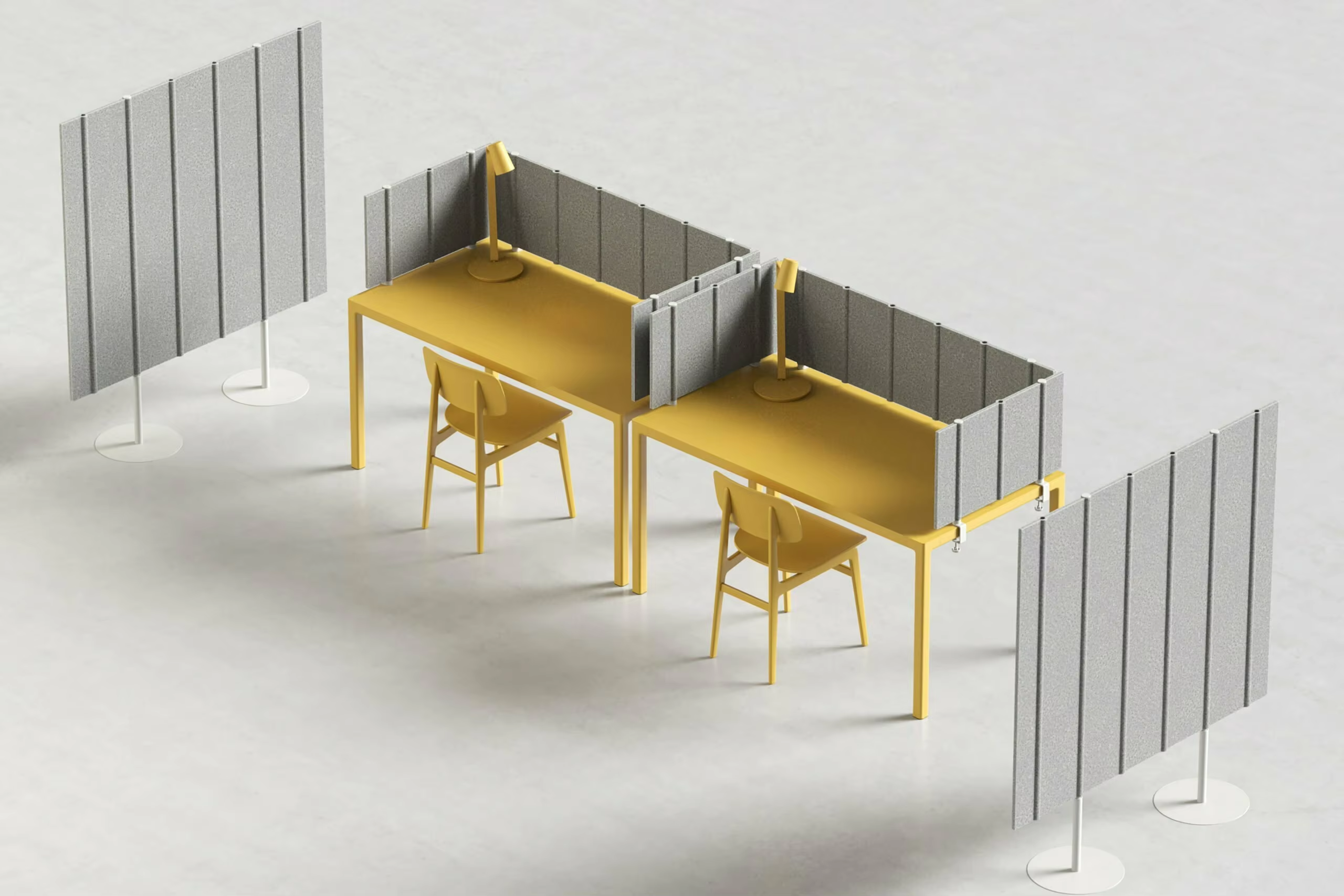 ПЭТ фильт толщиной 24 мм настольные акустические разделители, предназначенные для конфиденциальности офиса