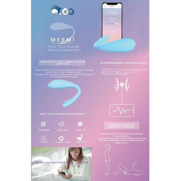 Biofeedback Pelvic Muscle Trainer Emg Ets Stim Function Silicon Pelvic Floor Trainer