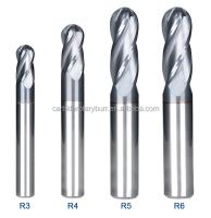 Bocados de trituração do carboneto de tungstênio do Woodworking da gravura do moinho de extremidade da bola do OEM 6mm