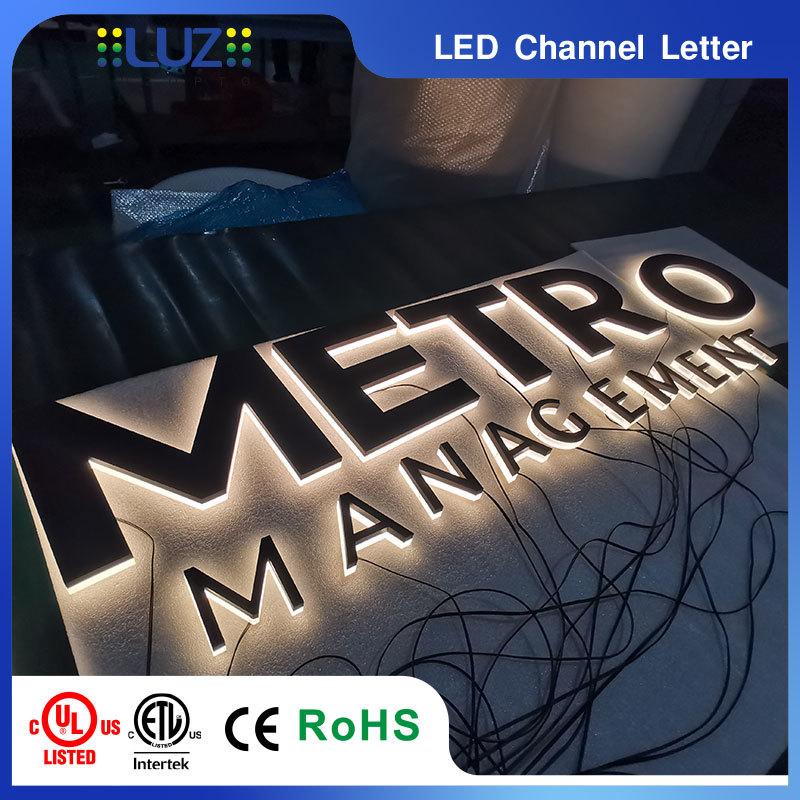 Custom 3D Backlit Channel Letters | Halo Lit LED Business Sign