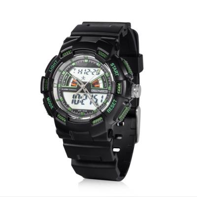 Plastic Digital Watch with Stainless Steel Case Back, 5ATM Water Resistance and TPU Strap,LCD Digital Watches