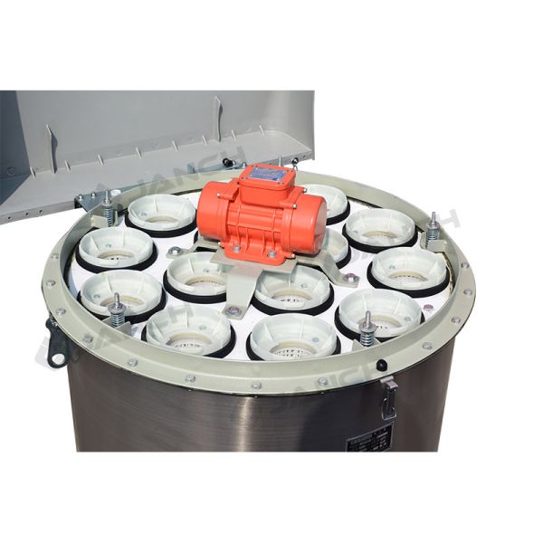 Silo Vent Dust Collector 1100x1100x1400mm Stainless Steel Vibration Cleaning