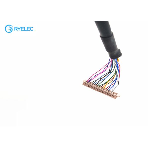 Hirose 40 Pin DF13 Connector LVDS Cable Assembly To JAE Hirose FI - S20S 1.25mm Connector
