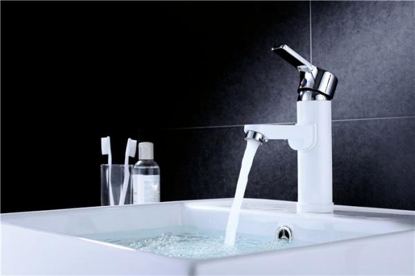Household Stainless Steel Water Filter Faucet Splash Proof Ceramic Spool Single Hole