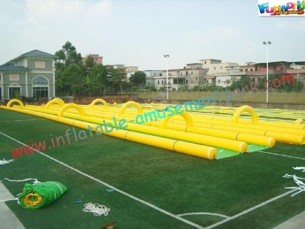 1000 Feet Giant Splash Inflatable Water Slide , Commercial Water Slides