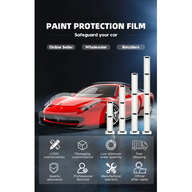 Removable tpu paint protection film matte clear wrap car 0.99 UV Rejection