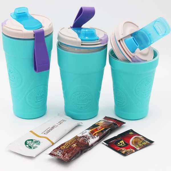 Elegant 100% FDA Approved Silicone Coffee Mug Promotional Gift