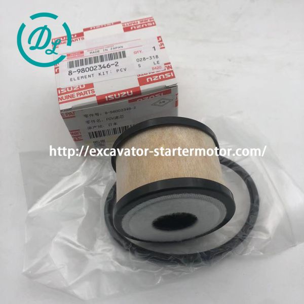 EexcavaStart ISUZU 4HK1 Engine PCV Element Kit OEM 8-98002346-2