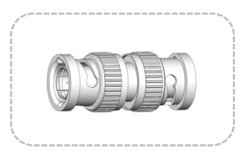 Professional BNC Male To Male Coupler Adapter Connector For Coaxial Cable