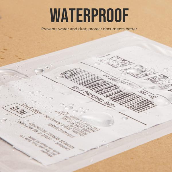 Transparent Packing List Envelope Waterproof Packing List Pouch Dustproof