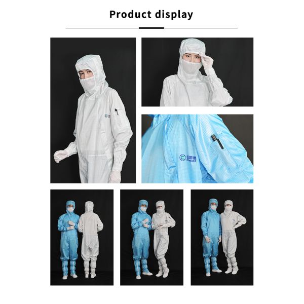 чистой комнаты одежд предохранения пыли одежды корпии халата esd носка чистой комнаты свободной от противостатической анти- статическая