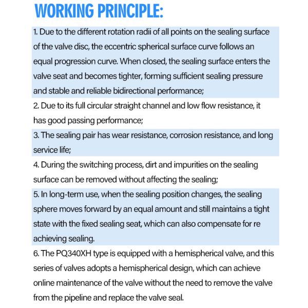 China 4 Inch Top Mounted Flange Eccentric High Pressure Half Ball Check Valve