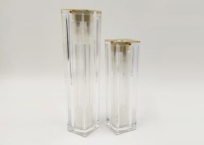 30ml 50ml Airless Cosmetic Bottles Customized Color Acrylic For Lotion Cream