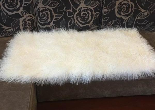 Mongolian Sheepskin Rug Home Fashion Decorative Throw Long curly sheepskin fur