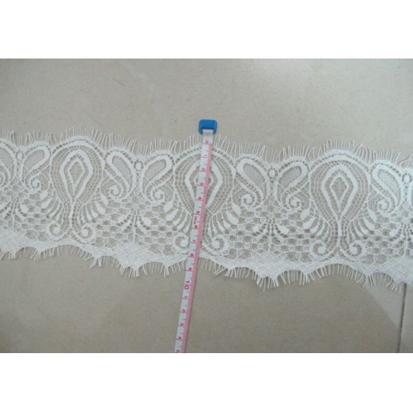 White Eyelash Lace Trim For Garment Accessories with 13cm Width CY-HB3242