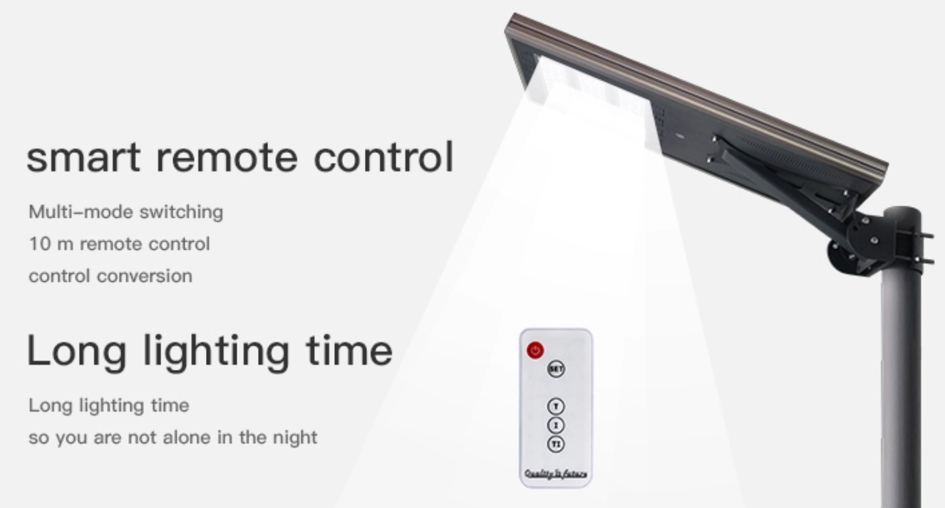 100 Вт Лампы Интегрированный солнечный уличный свет Наружное освещение 160lm / w 5 лет гарантия водонепроницаемая IP67 для дорог и шоссе