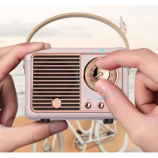 Mini Retro Bluetooth Speaker Wireless Multi Functional Bluetooth Speaker 5.3