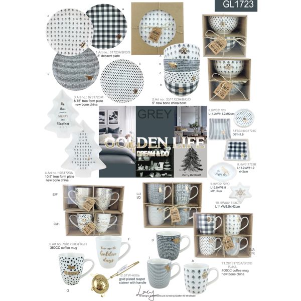 Full Decal Tableware AB Grade 8