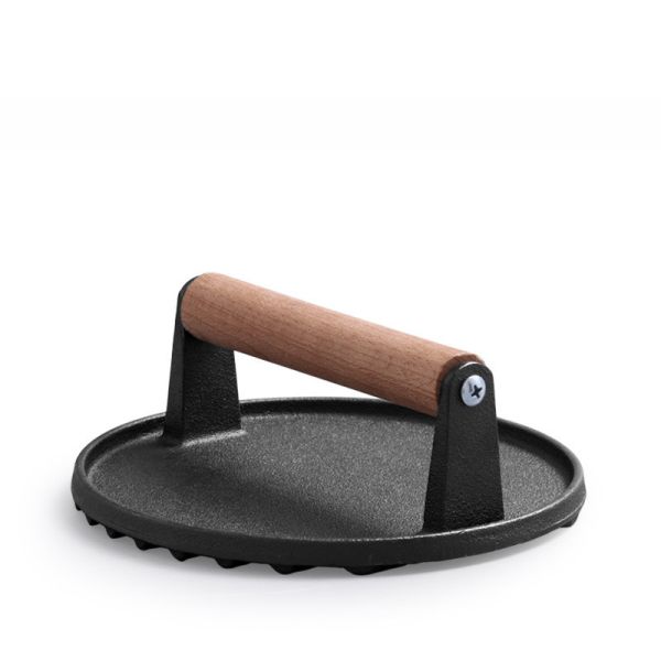 Kitchenware Customized Logo Cast Iron Meat Press for Quick and Delicious Smash Burgers