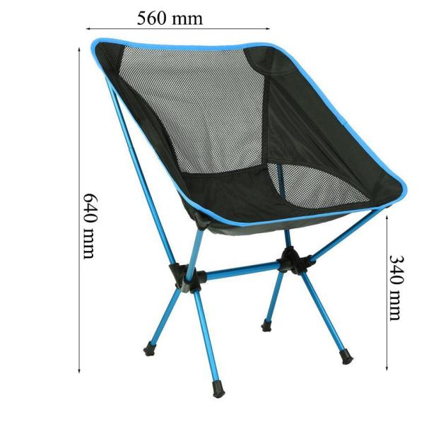 Oxford Quick Open Fishing Camping Folding Moon Chair, Mini Folding Camping Chair For Fishing