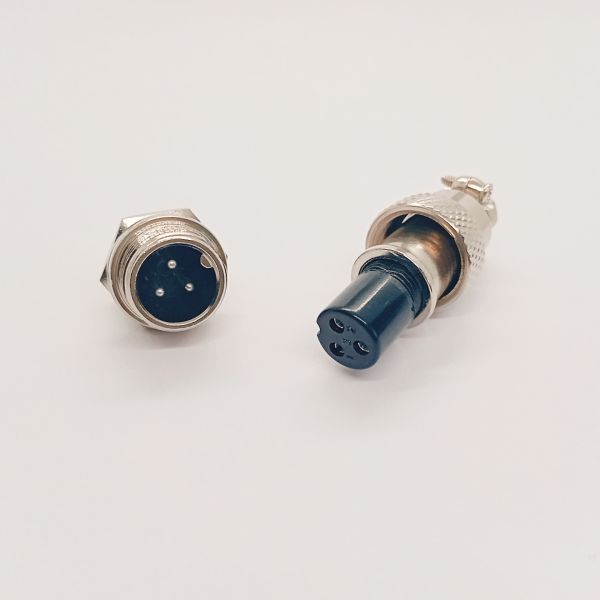 GX12-3 Pin Aviation Plug Connector with 1500V Withstand Voltage IP65 Protection and Aluminum Alloy Body
