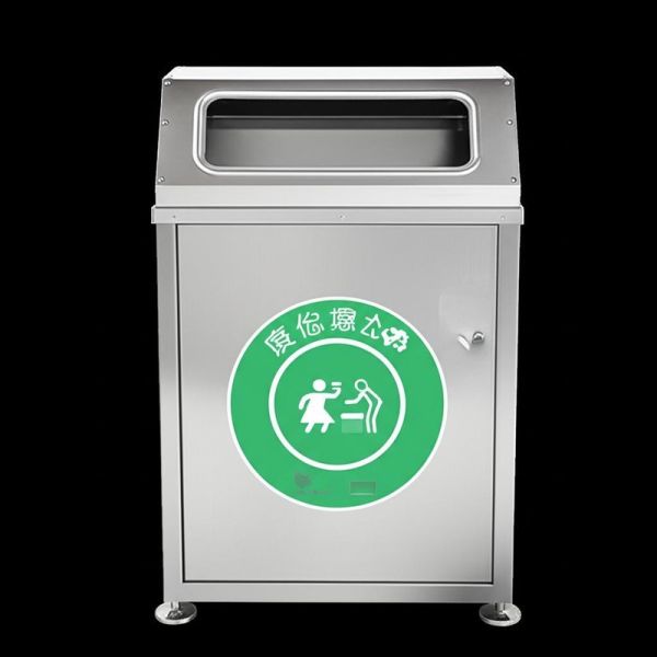 Eco-Friendly Customizable Stainless Steel Garbage Bin for Outdoor Use Easy to Clean