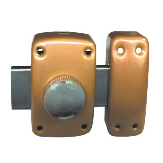 Home Entrance 1658 Custom Rim Locks 3 Normal Key With Custom Surface Finish