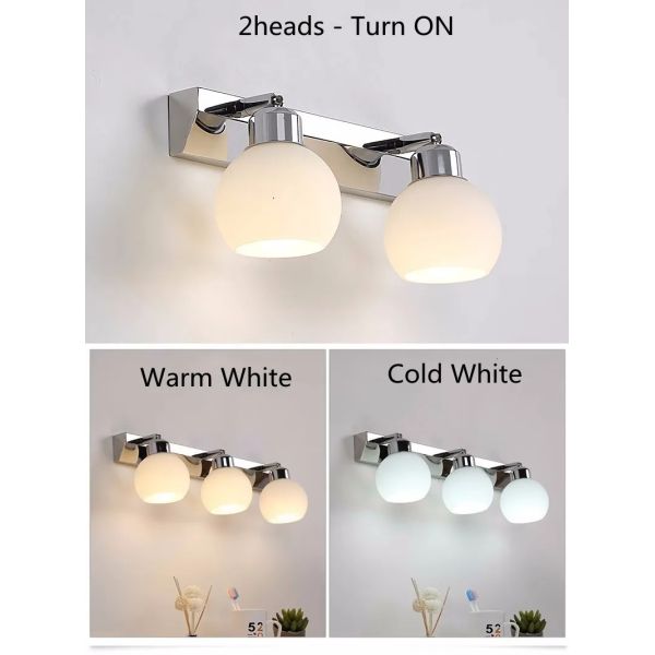 Crystal Bathroom Black Chrome Vanity wall Light Stainless Steel  Over Mirror Lights(WH-MR-90)