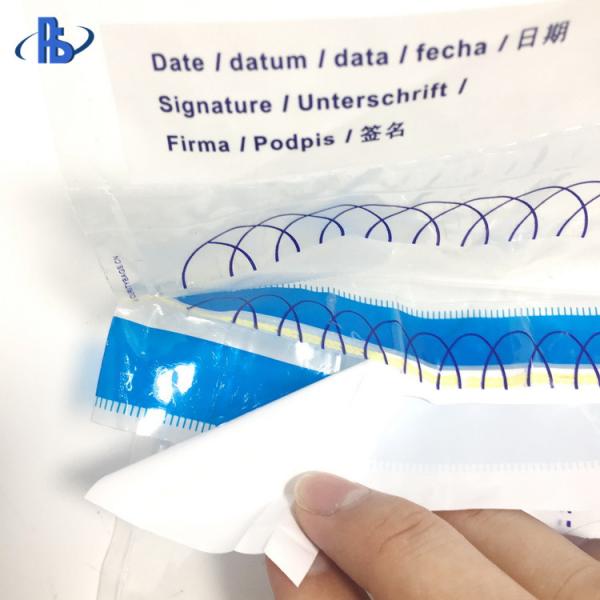 Tamper Evident Security Deposit Bags / Cash Bags With 3 Side Border Seal