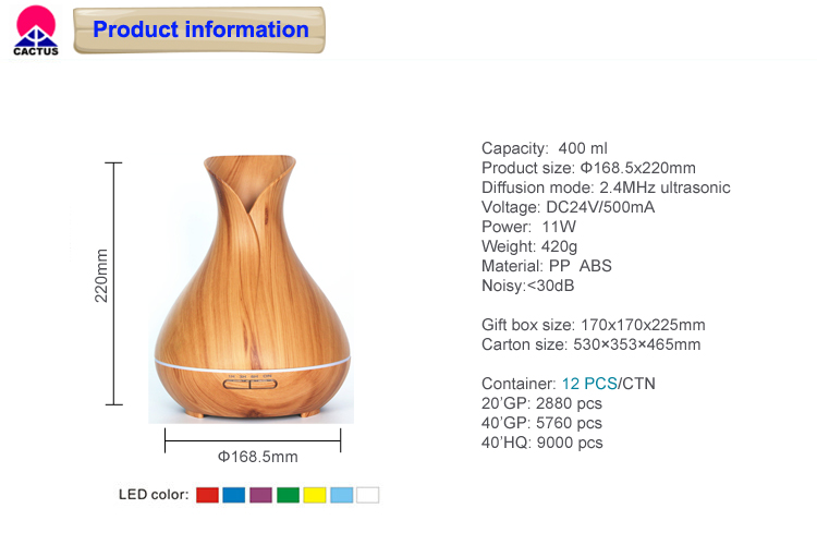 Отражетель 50ml/H 11W брызг ароматерапии Usb зарядки аккумулятора