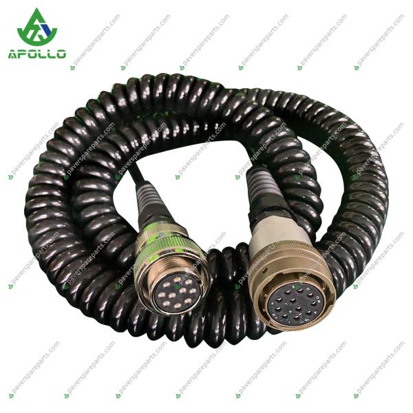 Câble APOLLO 1M pour finisseur d'asphalte CATERPILLAR CAT-AP655F Prise 11 broches - Prise à vis 10 broches