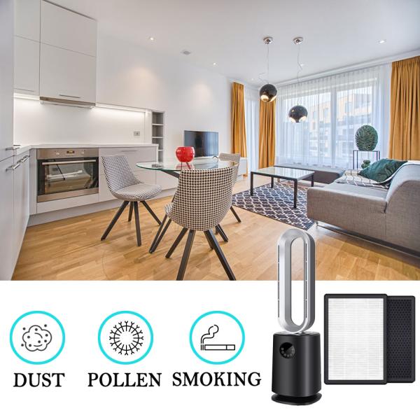 H13+PP Honeycomb Air Purifier Replacement Filter with Carbon Column for Smoke Capture and Odor Removal