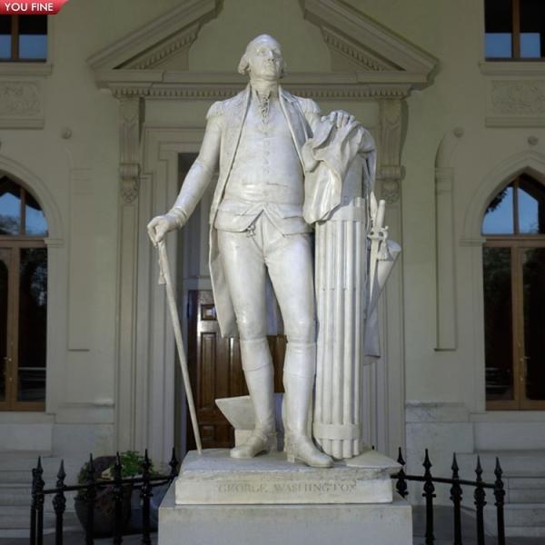 Life Size Marble George Washington Presidential Sculpture