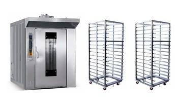 Electric / Gas / Diesel Rotary Bread Oven 32 Trays Commercial Bakery Rotary Oven