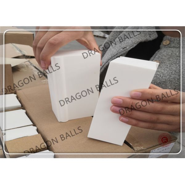 High Temp 92% 95% Alumina Ceramic Lining High Heat Bricks For Ball Grinder