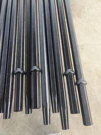 7 Degree Steel Rock Tapered Drill Rod Mining Hex Drill Rod 800mm - 6100mm Length